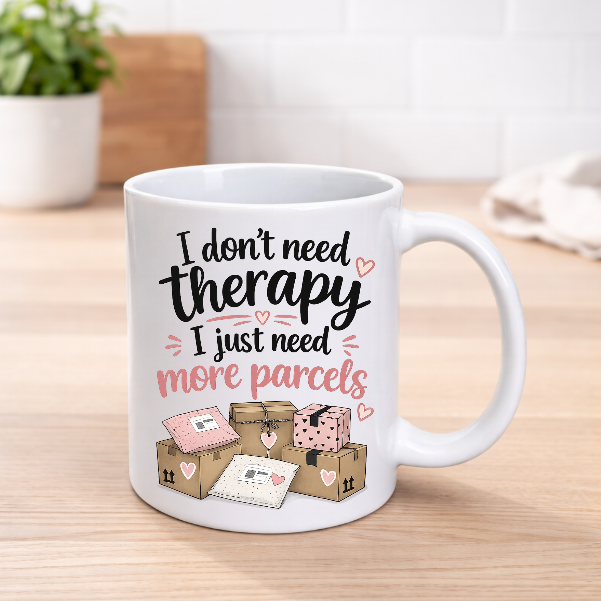 I Don’t Need Therapy… I Just Need More Parcels Mug ☕📦
