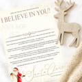 Personalised “I Believe in You” Letter from Santa with Matching Envelope