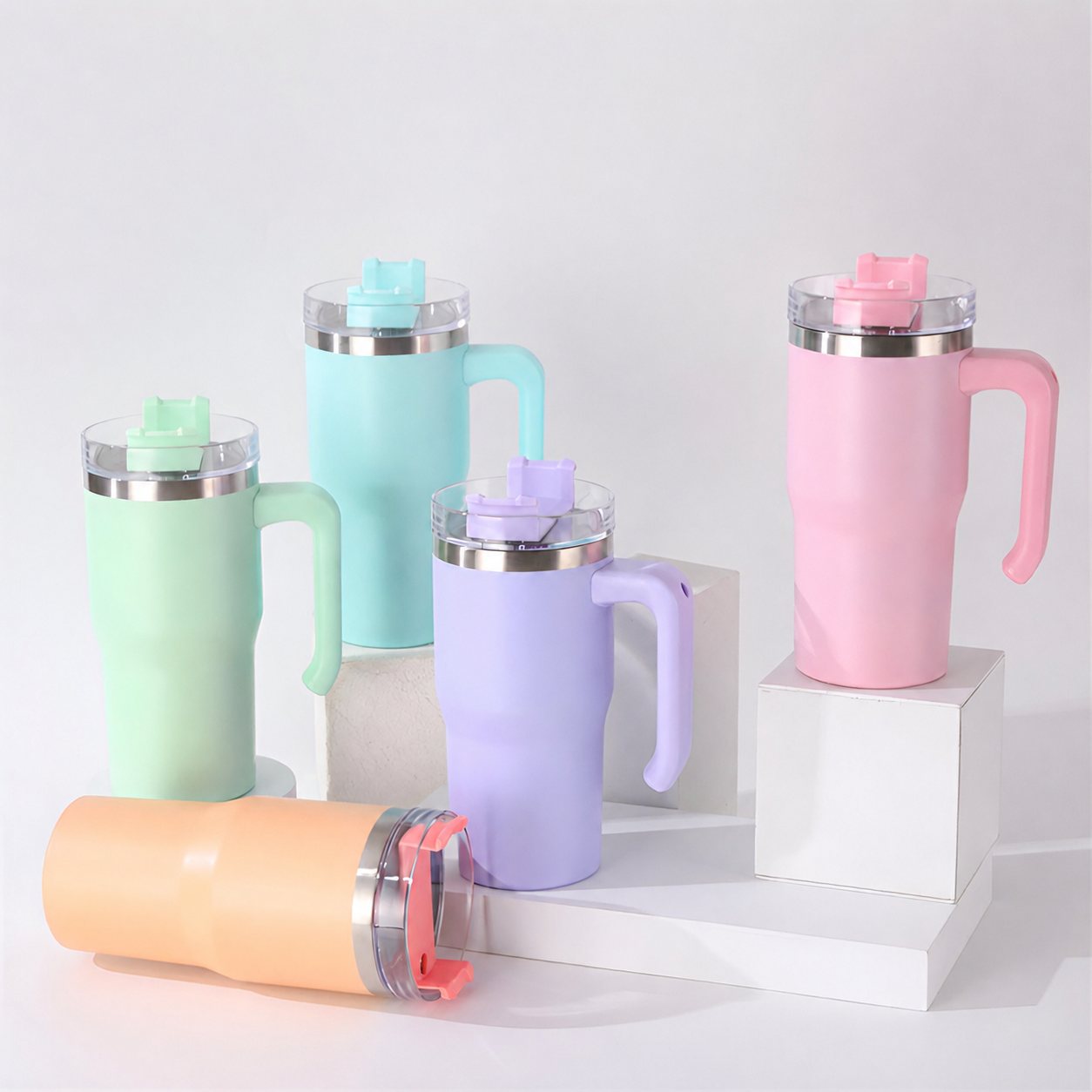 20oz Stainless Steel Tumblers - Personalised With a Name - 5 Colours