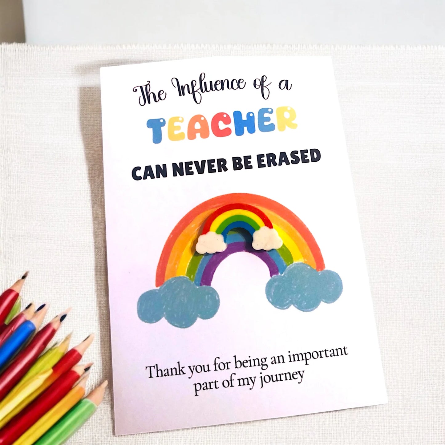 Rainbow Eraser – Teacher Appreciation Gift