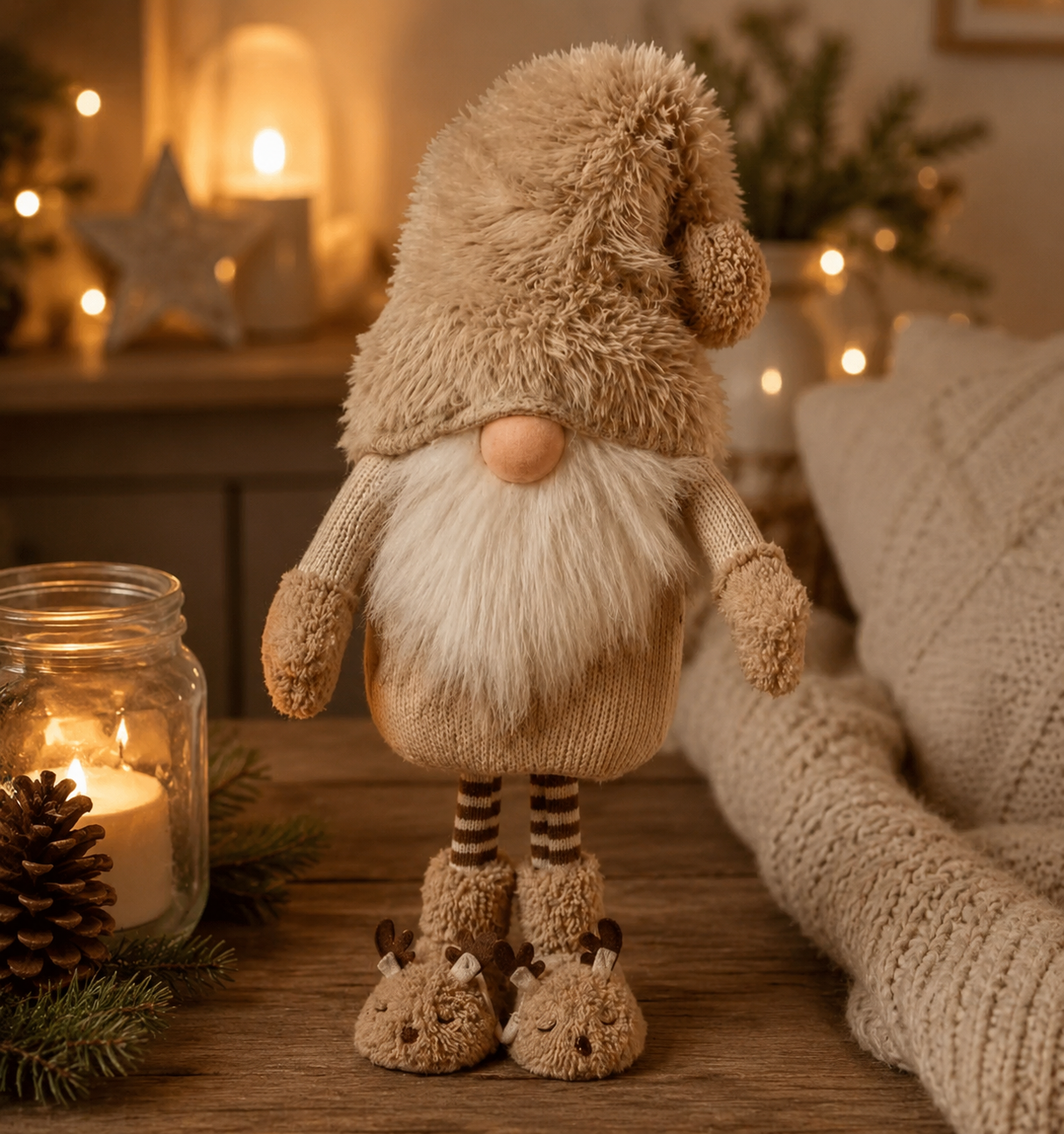 Standing Gonk with Cute Reindeer Boots – 60cm