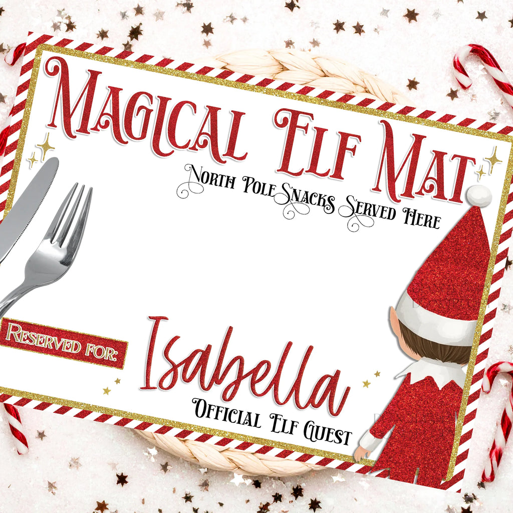 Magical Elf Personalised Placemat - 3 Colour Options