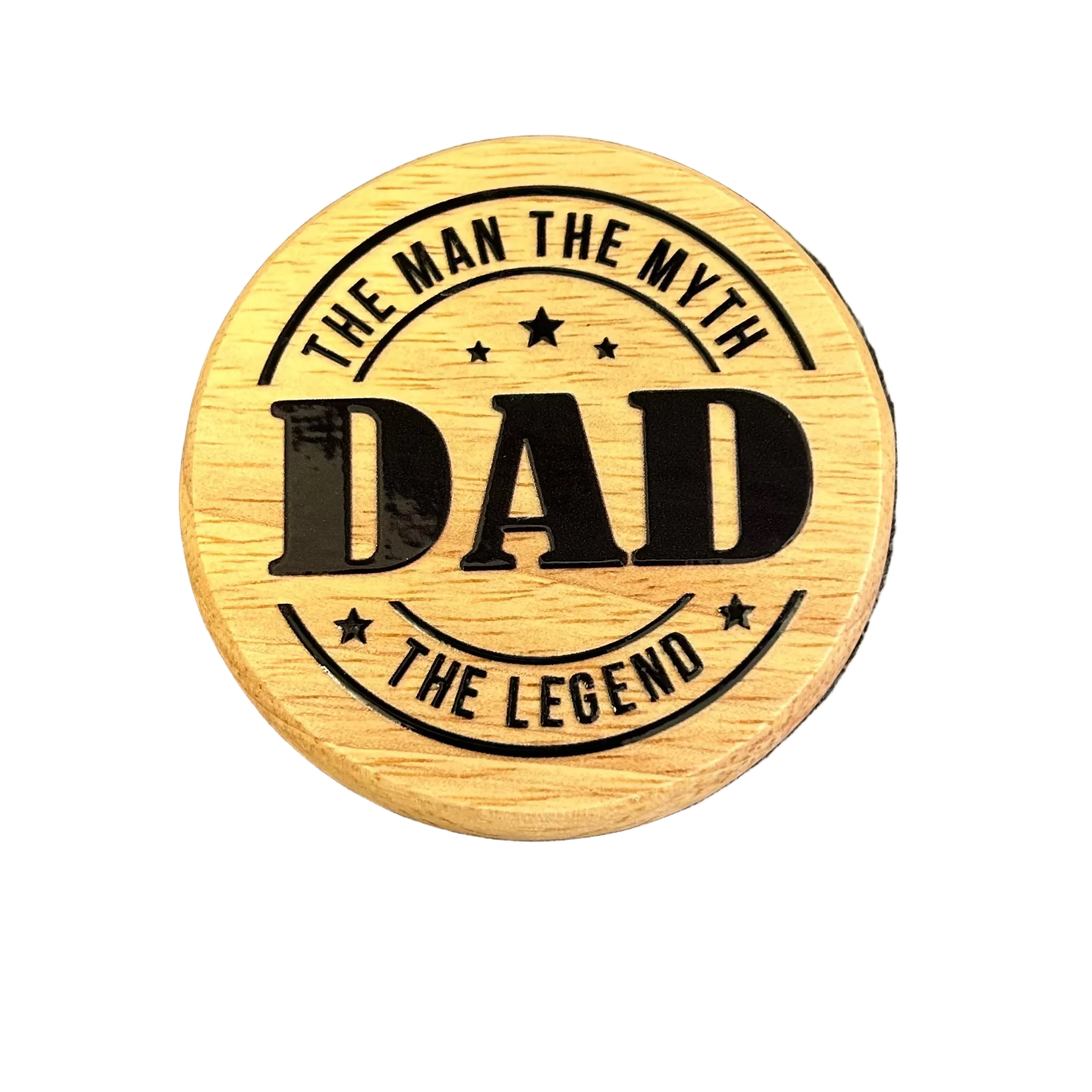 Round Wooden Bottle Opener