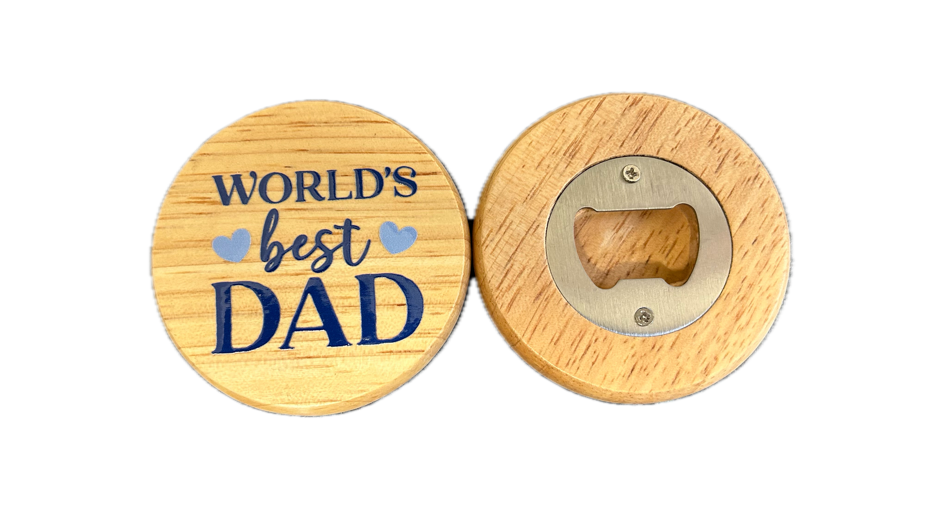 Round Wooden Bottle Opener