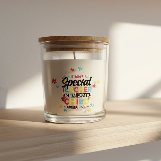 It Takes A Special Teacher To Hear What A Child Can Not Say Candle