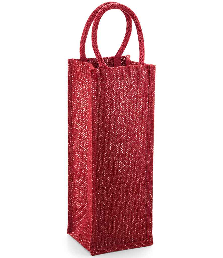 Red and Gold Shimmer Bottle Bags