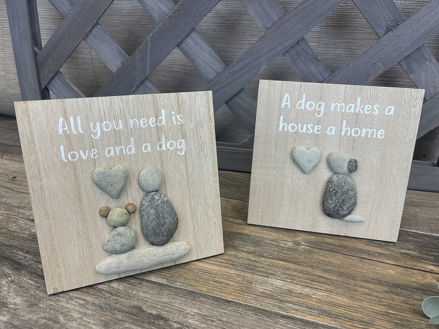 Dog Pebble Plaque - 2 Designs