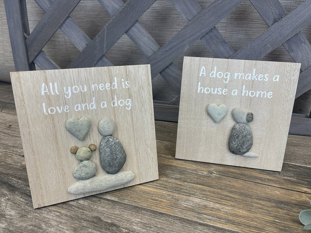Dog Pebble Plaque - 2 Designs