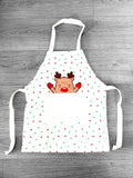 Children's Christmas Aprons With Matching Hat