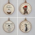 3D Christmas Pebble Baubles - 4 Designs
