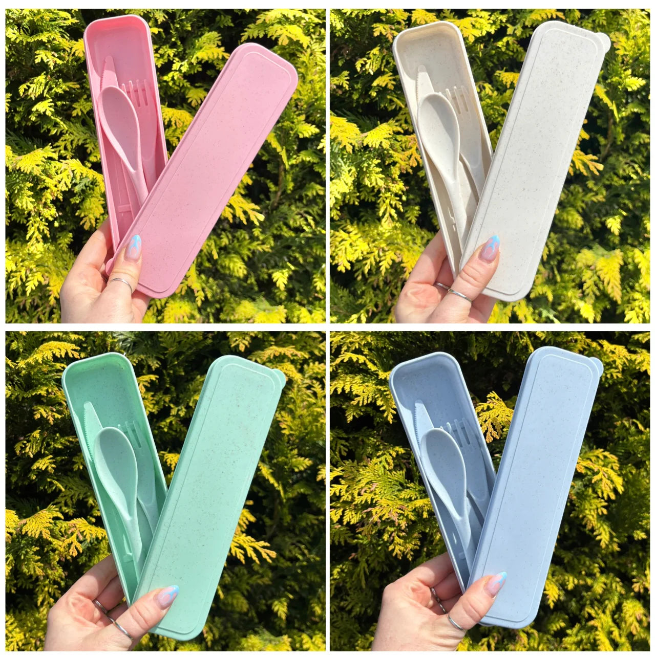 Reusable Travel Cutlery Set with Case