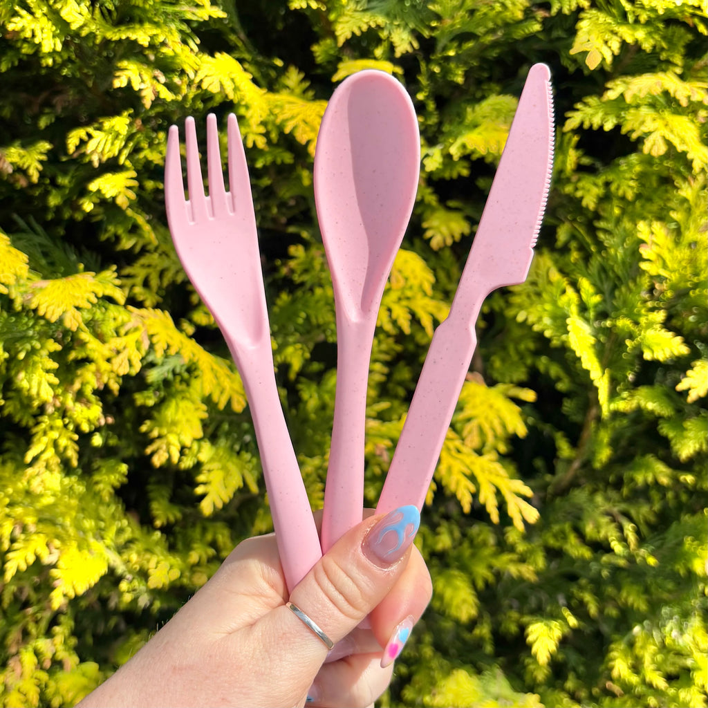 Reusable Travel Cutlery Set with Case