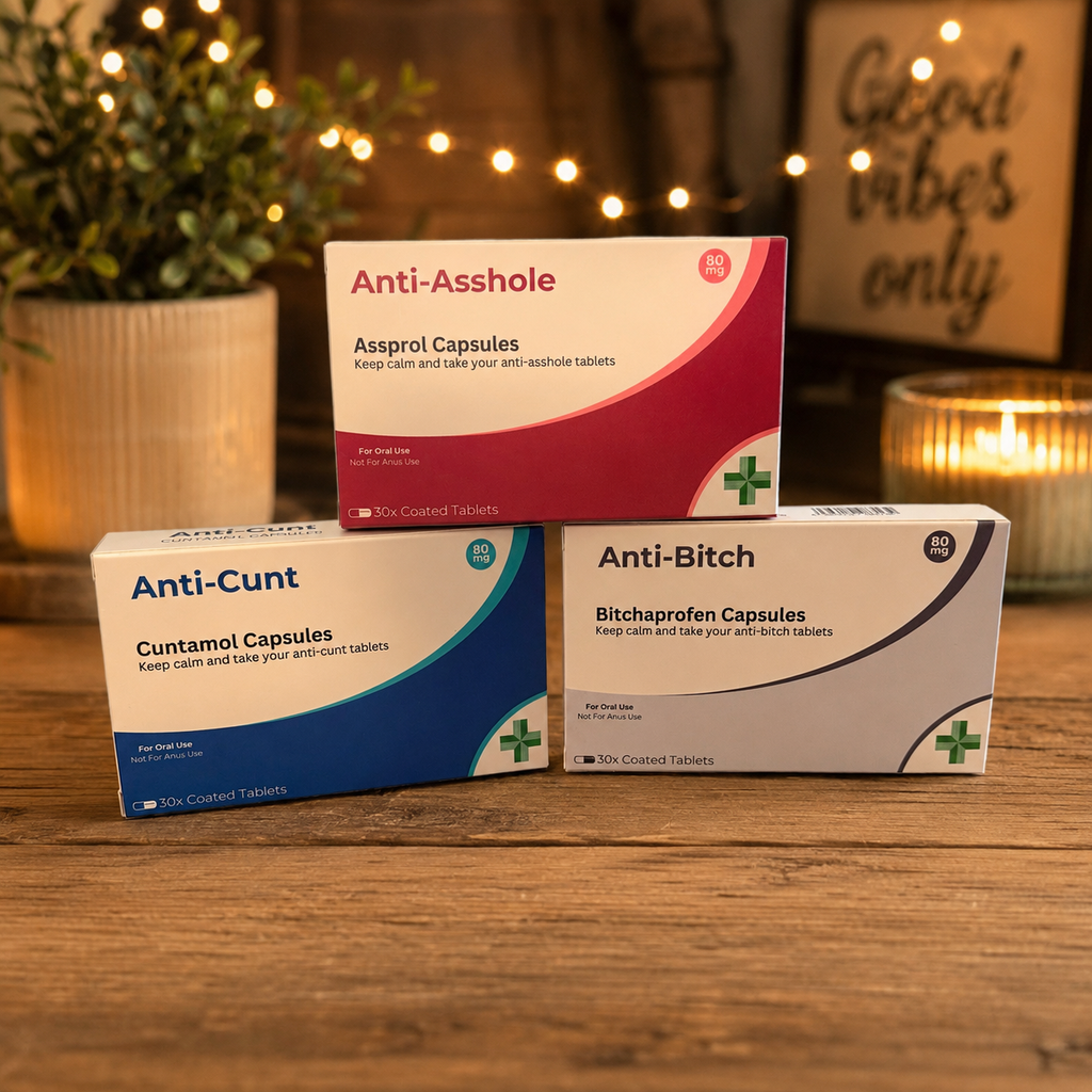 Novelty “Anti” Sweet Boxes – Anti-C**t, Anti-B*tch & Anti-A**hole 🤣💊