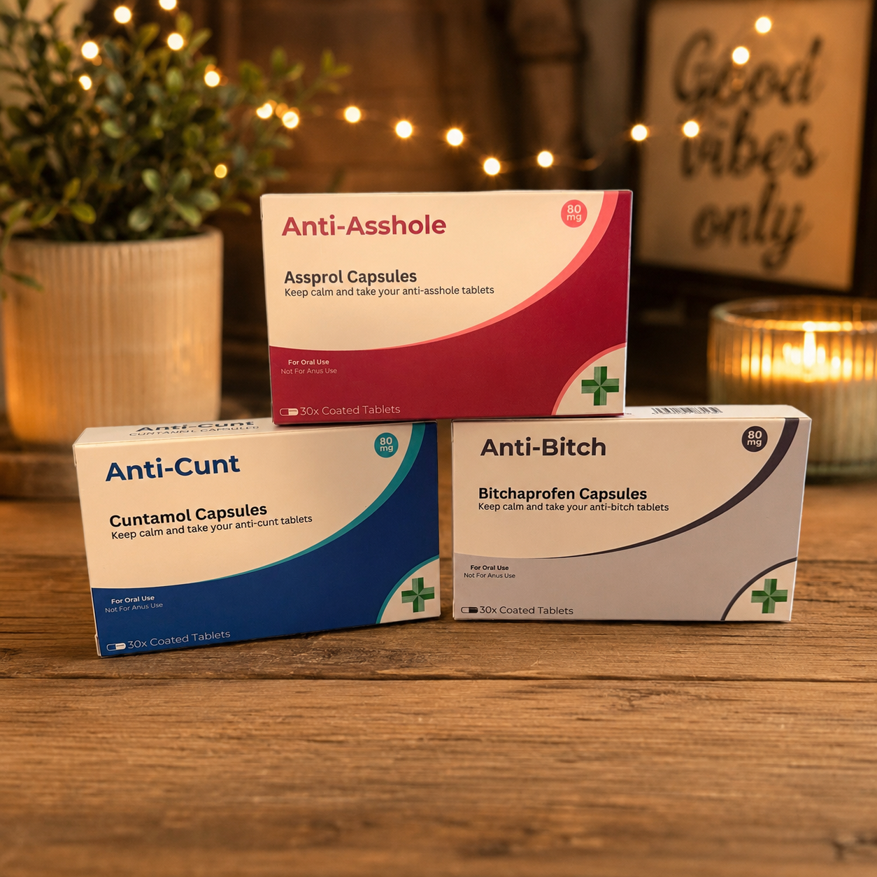 Novelty “Anti” Sweet Boxes – Anti-C**t, Anti-B*tch & Anti-A**hole 🤣💊