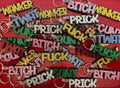 Glitter 3D Sweary Keyrings - FREE POSTAGE