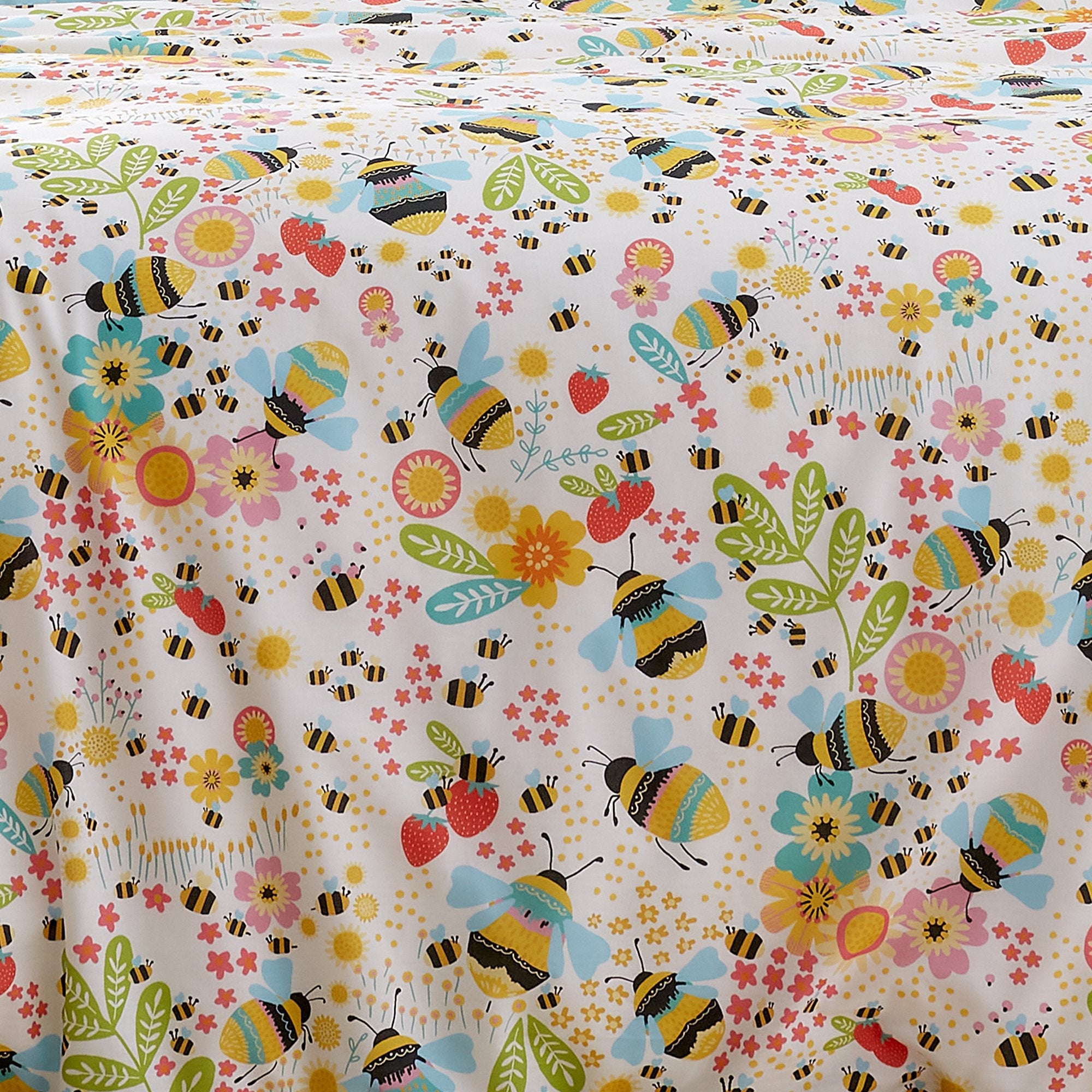 Duvet Cover Set Buzzy Bee in Ochre