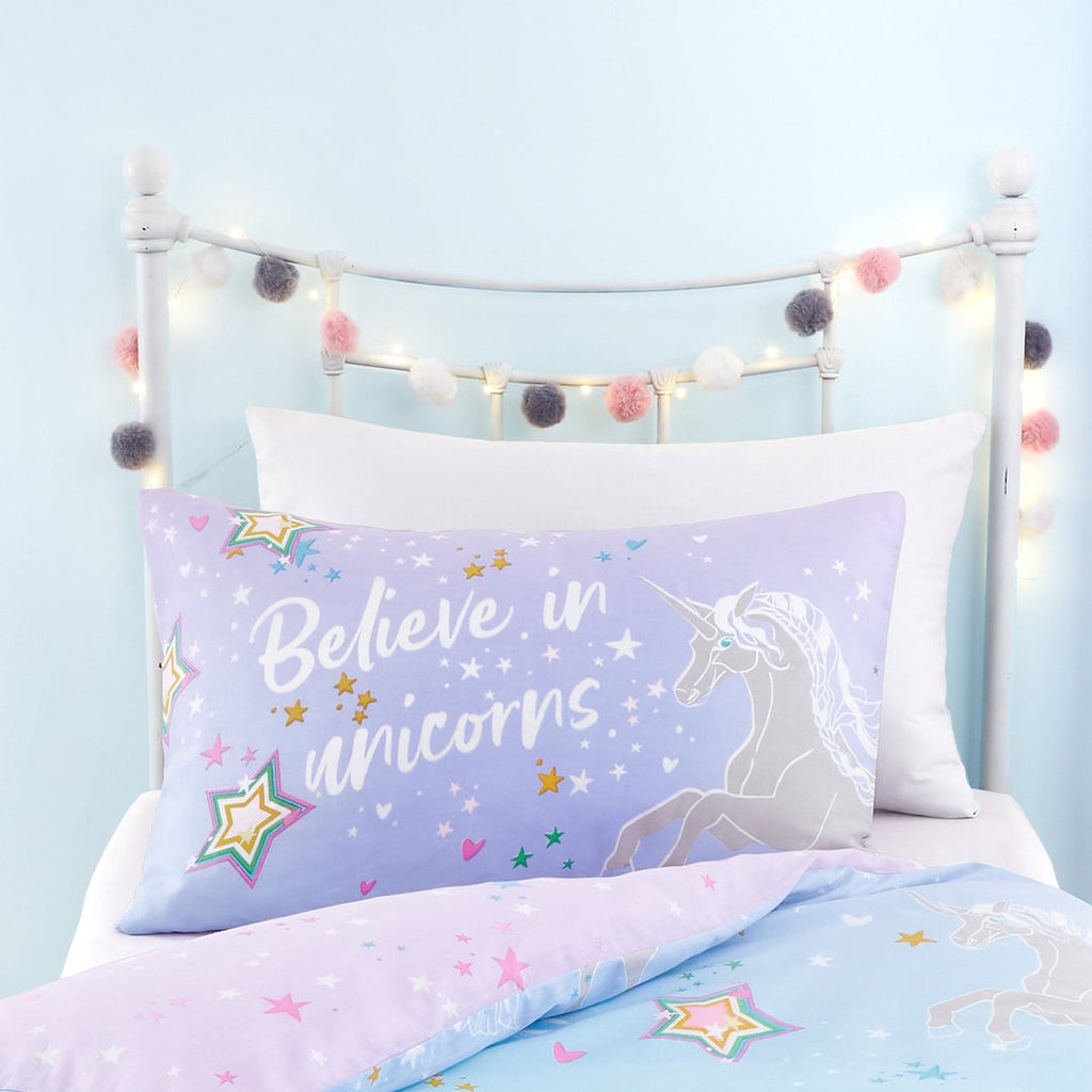 Duvet Cover Set Ombre Unicorn in Lilac