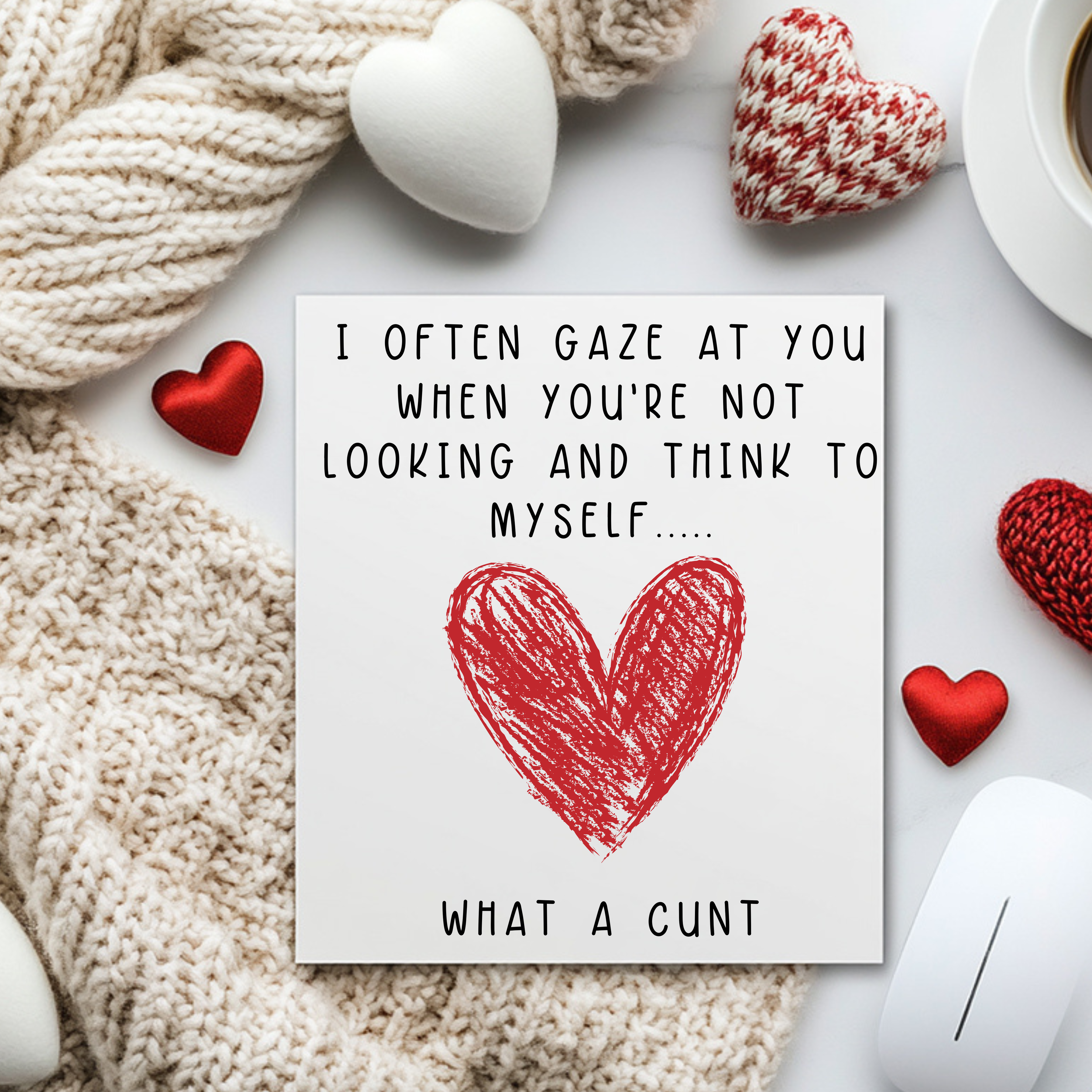 Sweary Valentines Card