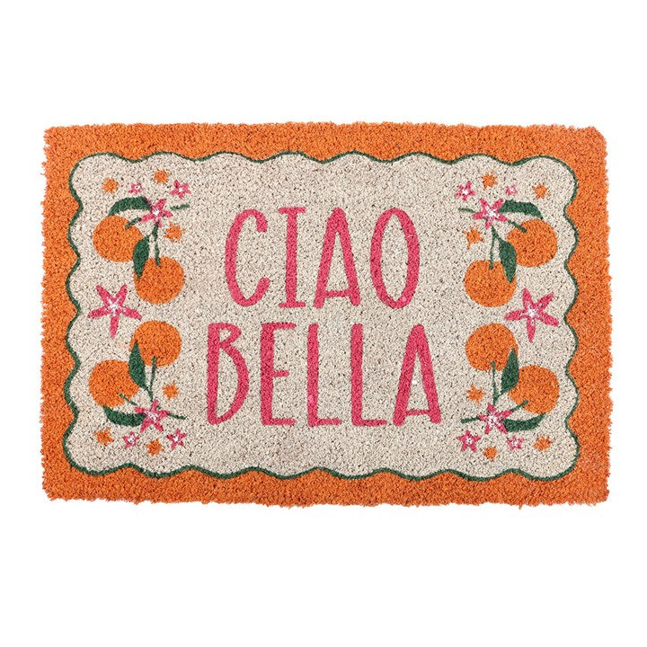 Orange Ciao Bella Doormat