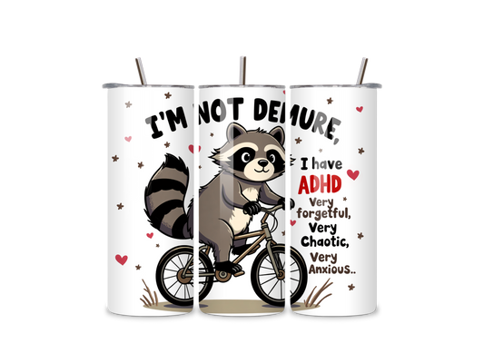 ADHD Demure 20oz Skinny Tumbler