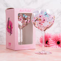 Blossom & Dragonfly Gin Glass - Hand Painted