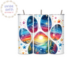 20oz Stainless Steel Skinny Tumbler - Large Colourful Paw