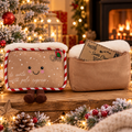 Christmas Letter to Santa Cushion with Wish List Pocket – 25 × 18cm 🎅🏻✉️