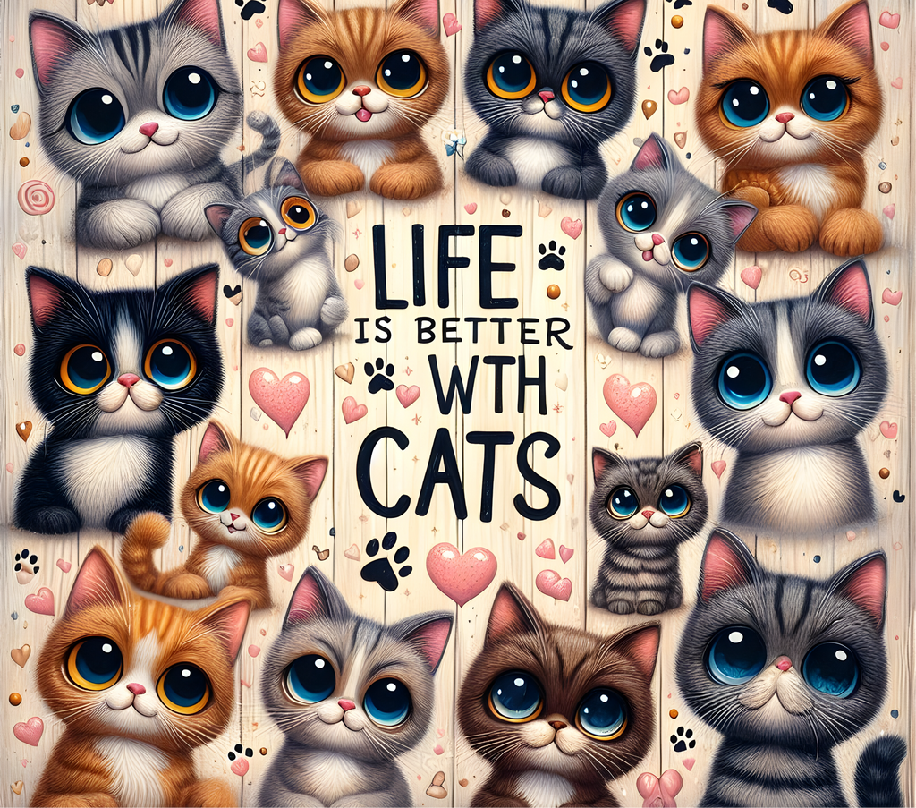 Life Is Better With Cats 20oz Tumbler