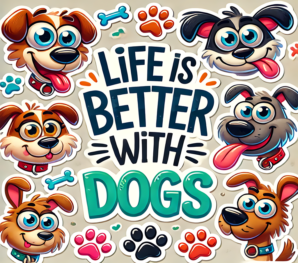 Life Is Better With Dogs 20oz Tumbler