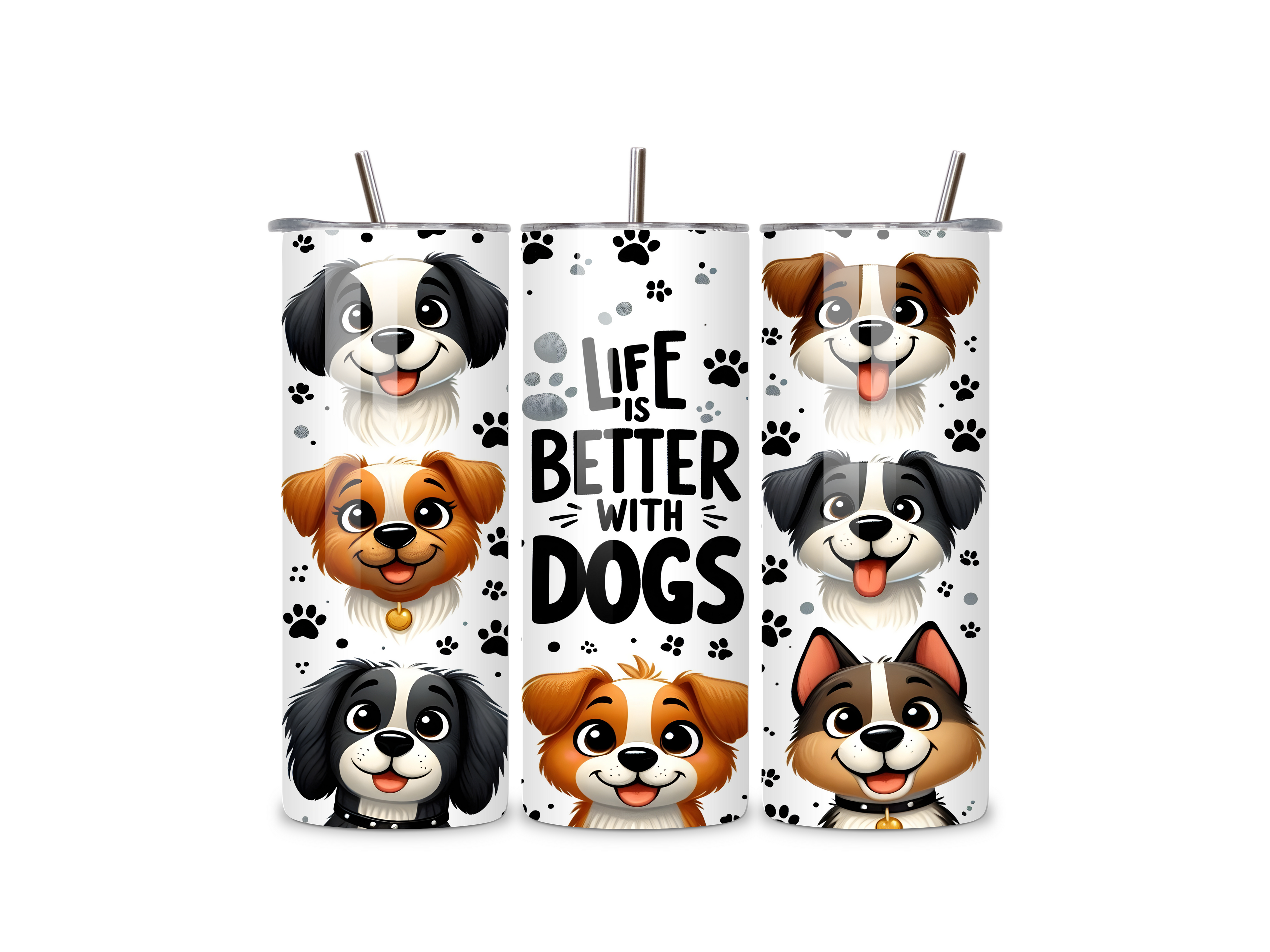 Life Is Better With Dogs 20oz Tumbler