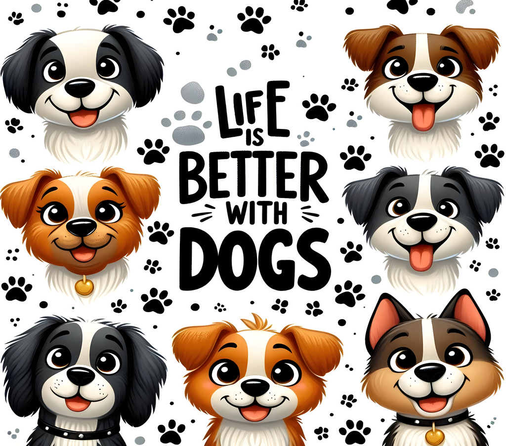 Life Is Better With Dogs 20oz Tumbler