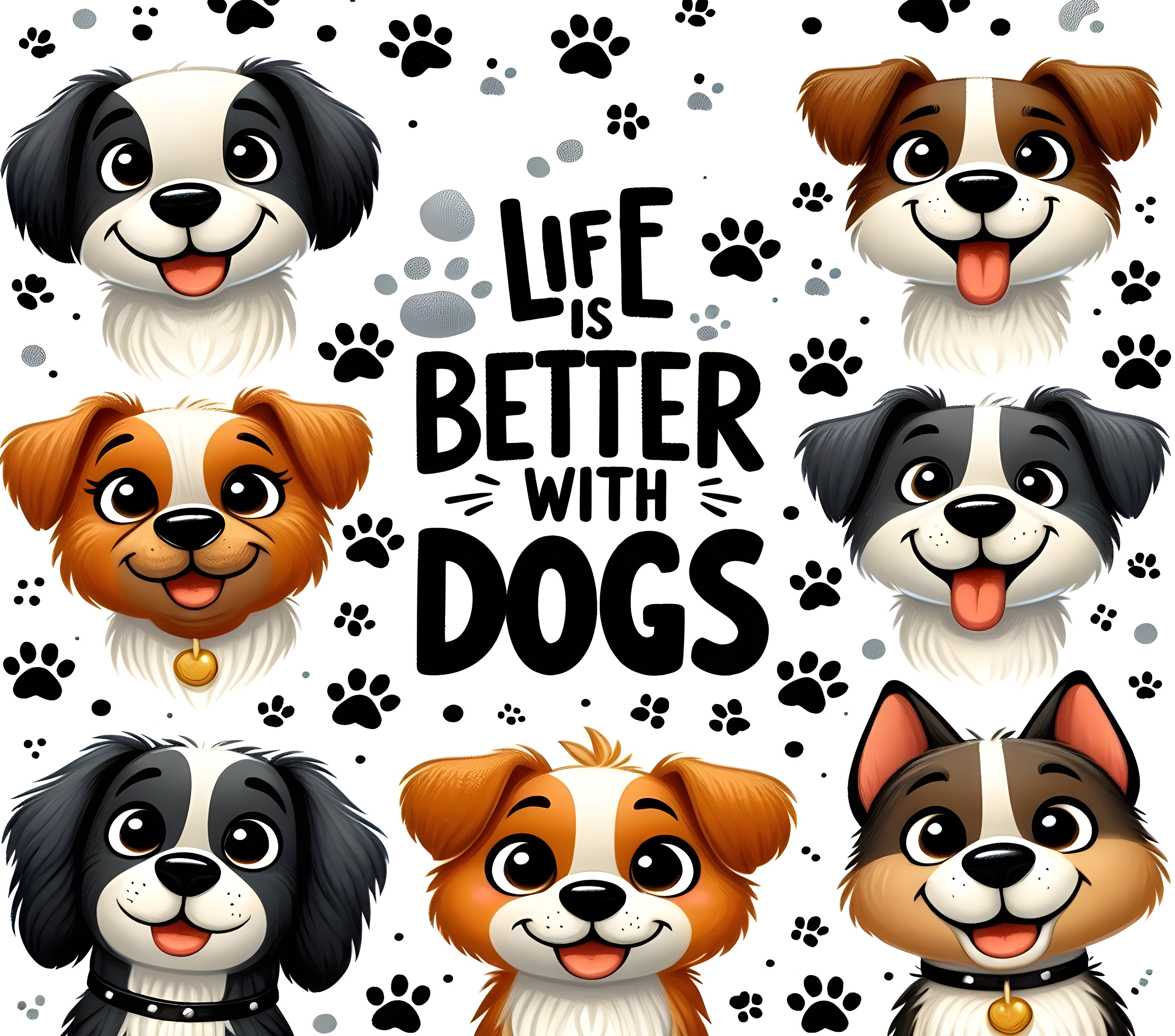 Life Is Better With Dogs 20oz Tumbler