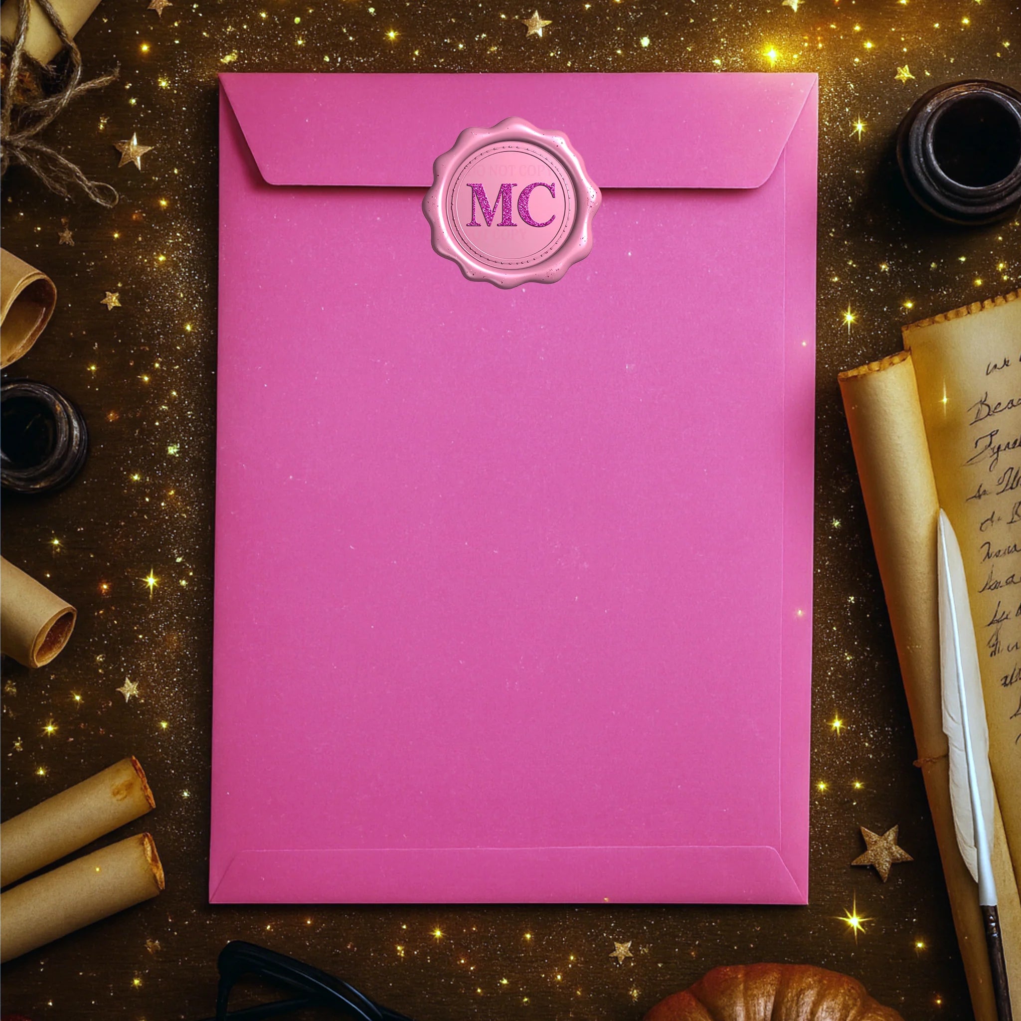 Personalised Letter from Mrs Claus & Matching Envelope – Pink Edition