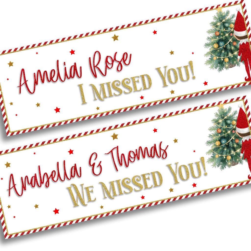 Elf Return Banner - Personalised