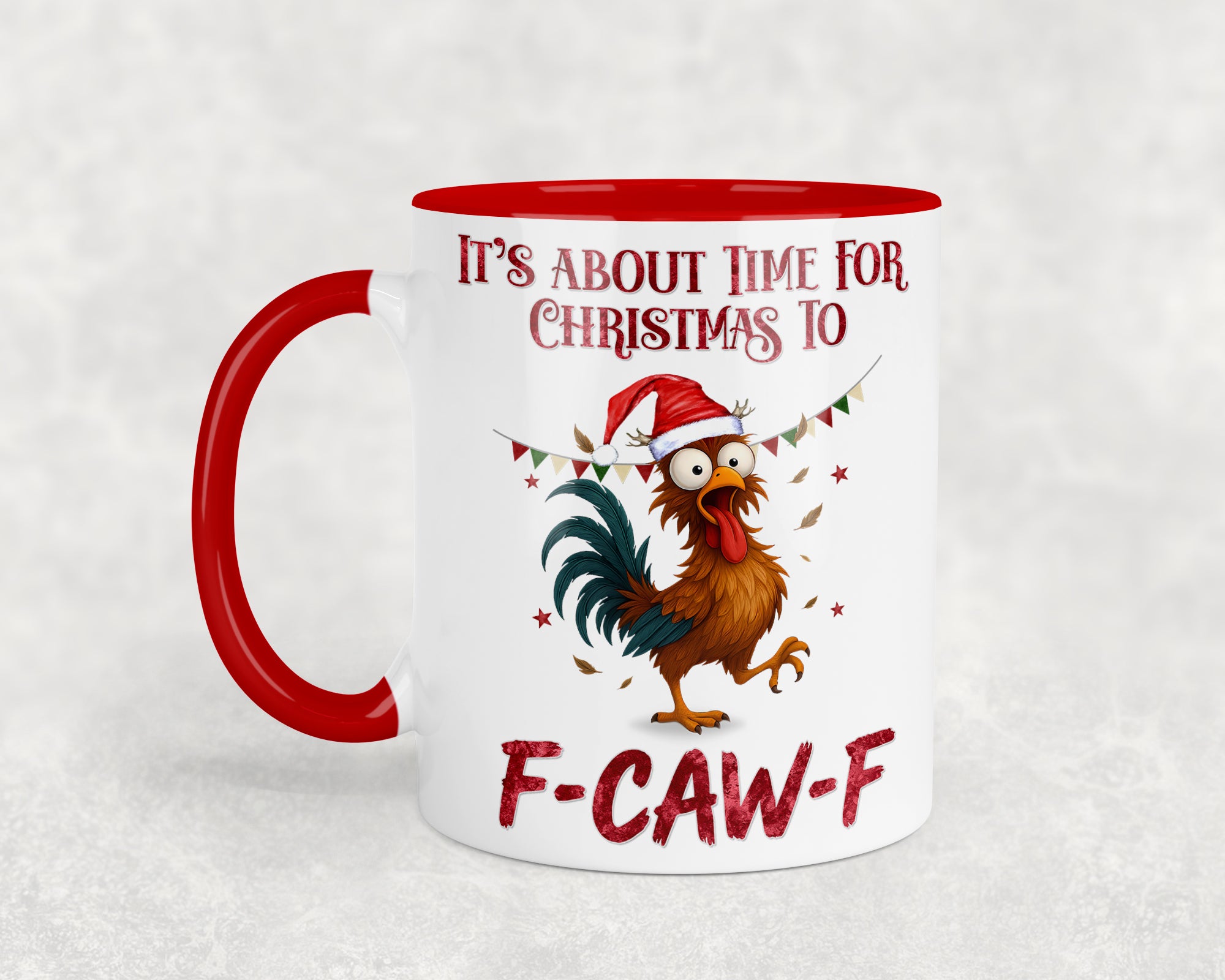 It’s About Time for Christmas to F-Caw-F Mug – 11oz Ceramic