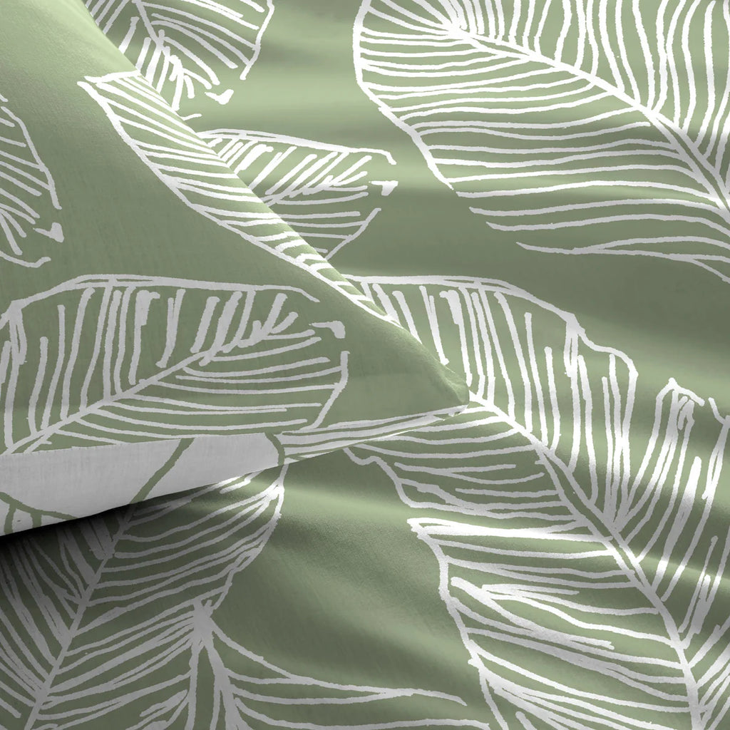 Matteo Duvet Cover Set in Green