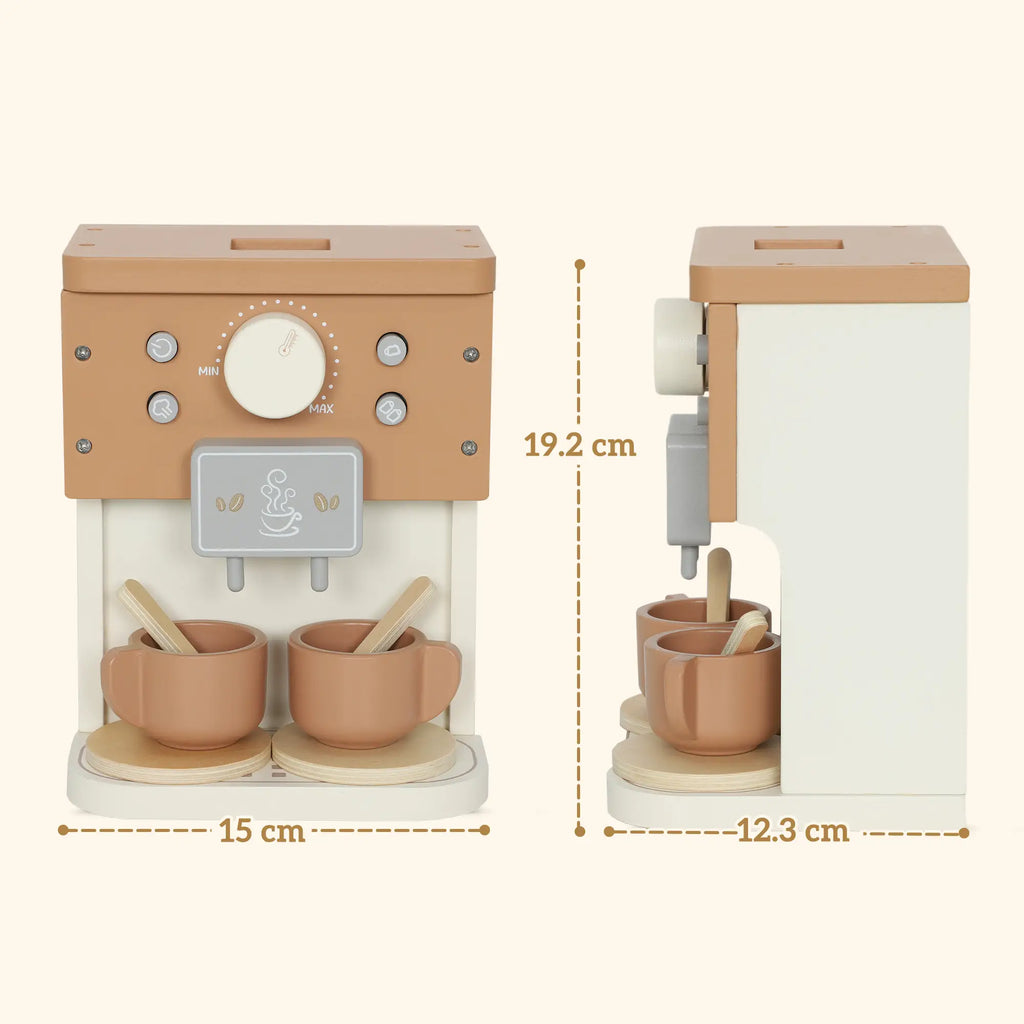 Kids Wooden Coffee Machine Toy, Ages 3+
