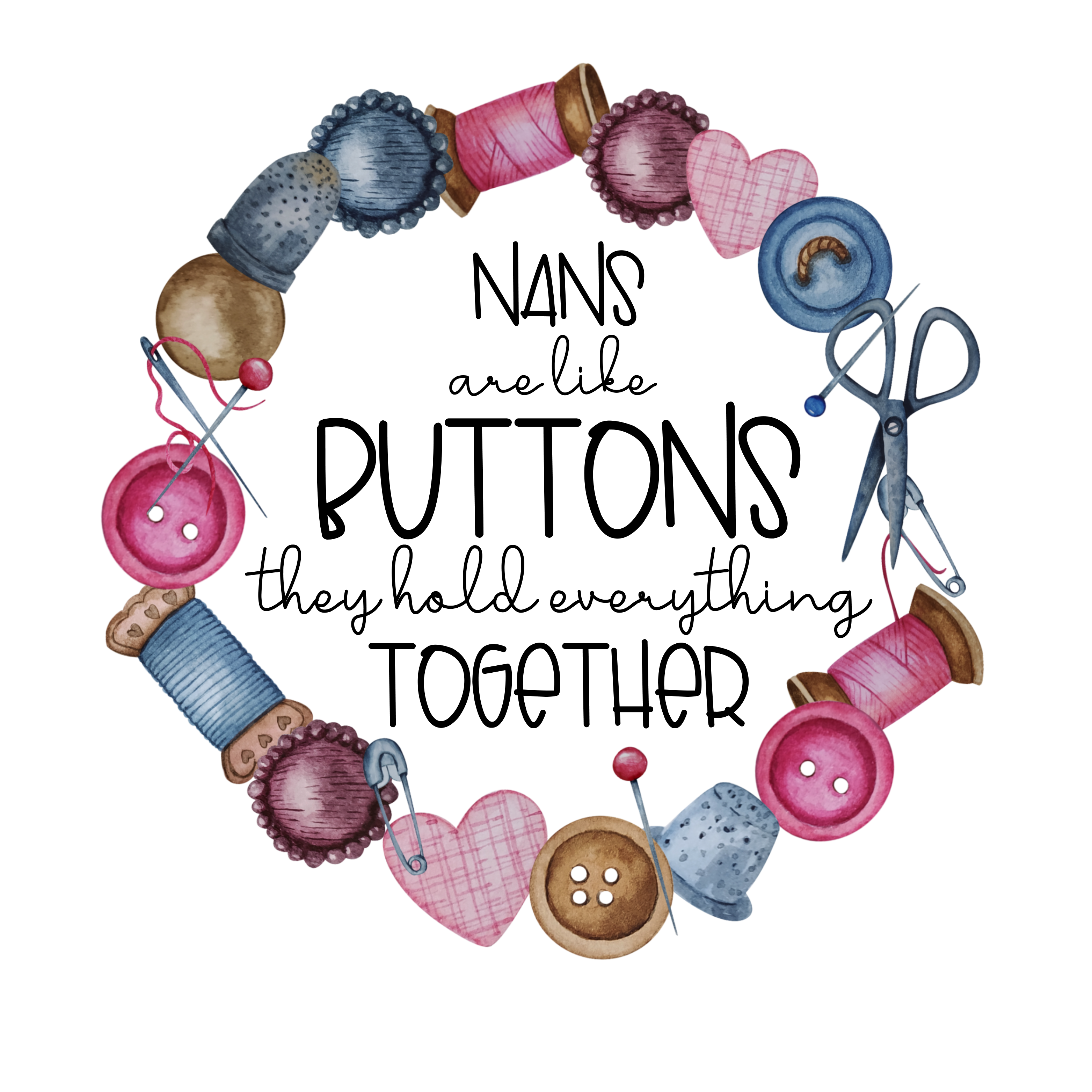 Mums are Like Buttons - Vase/Jug - Recipient Options Available