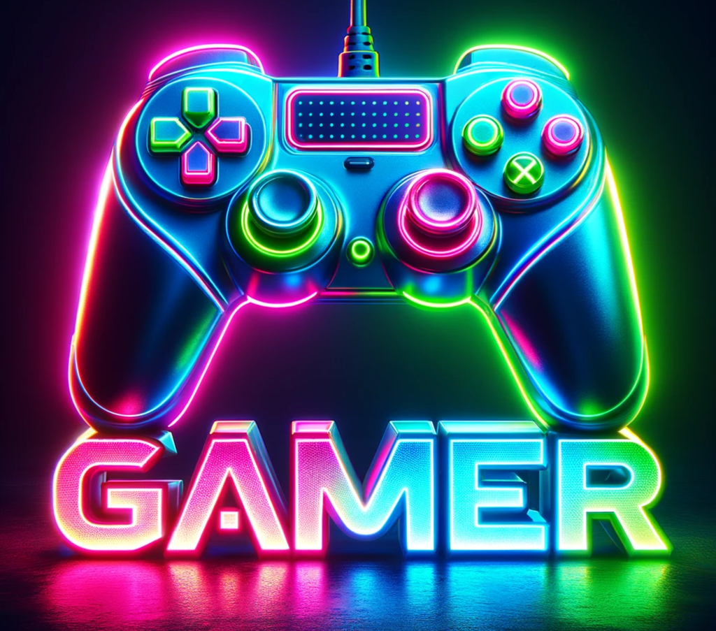 Neon Gamer 20oz Stainless Steel Skinny Tumbler