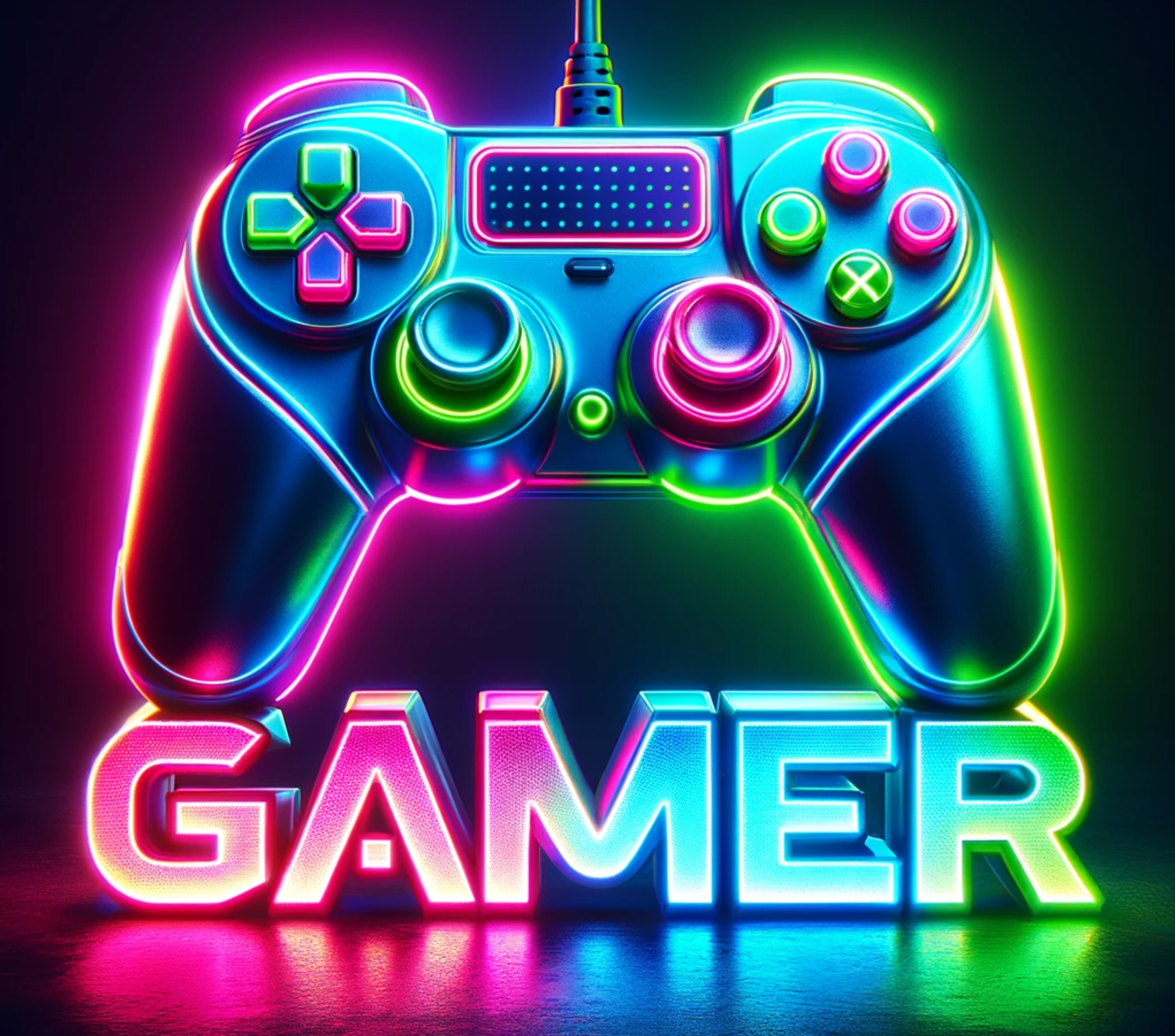 Neon Gamer 20oz Stainless Steel Skinny Tumbler