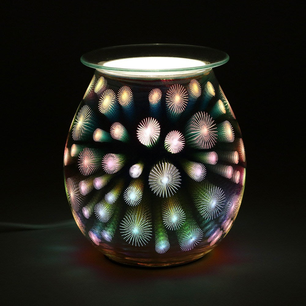 SALE - 3D Starburst Light Up Electric Oil Burner