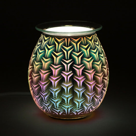 SALE - 3D Geometric Light Up Electric Oil Burner