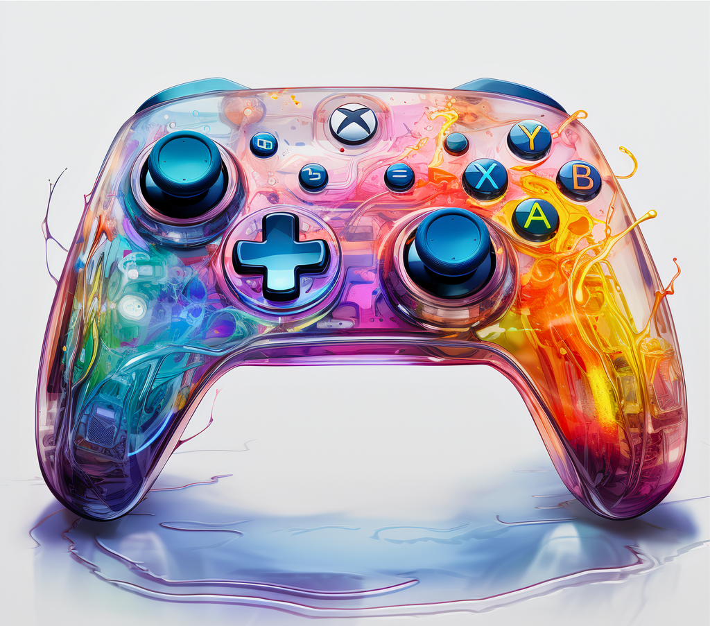 Colourful Gaming Controller 20oz Stainless Steel Skinny Tumbler