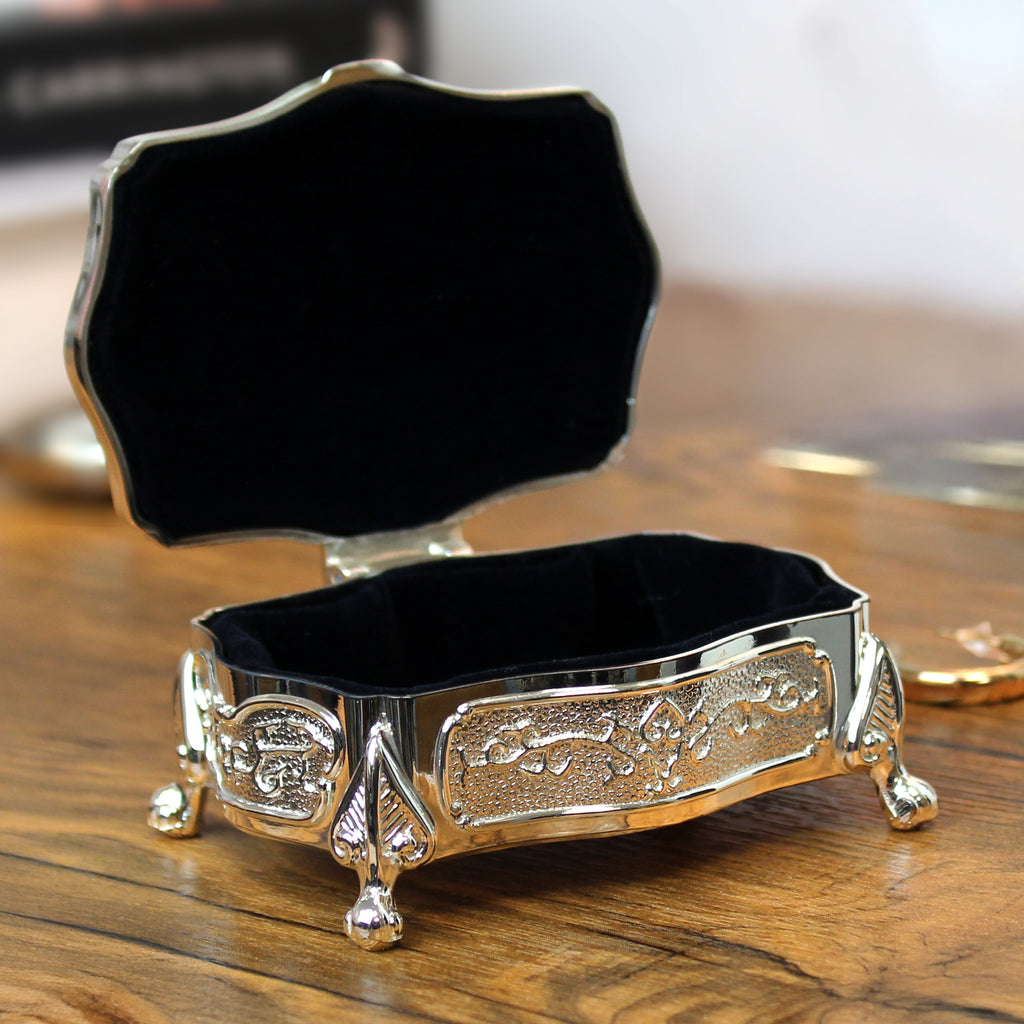 Personalised Small Silver Plated Jewellery Box