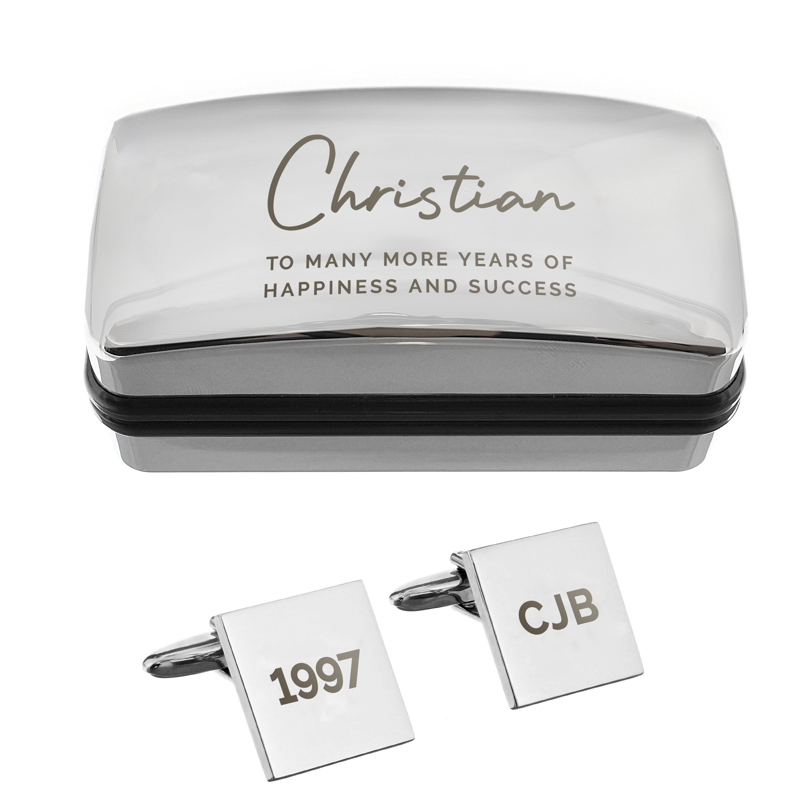 Personalised Cufflinks & Cufflink Box