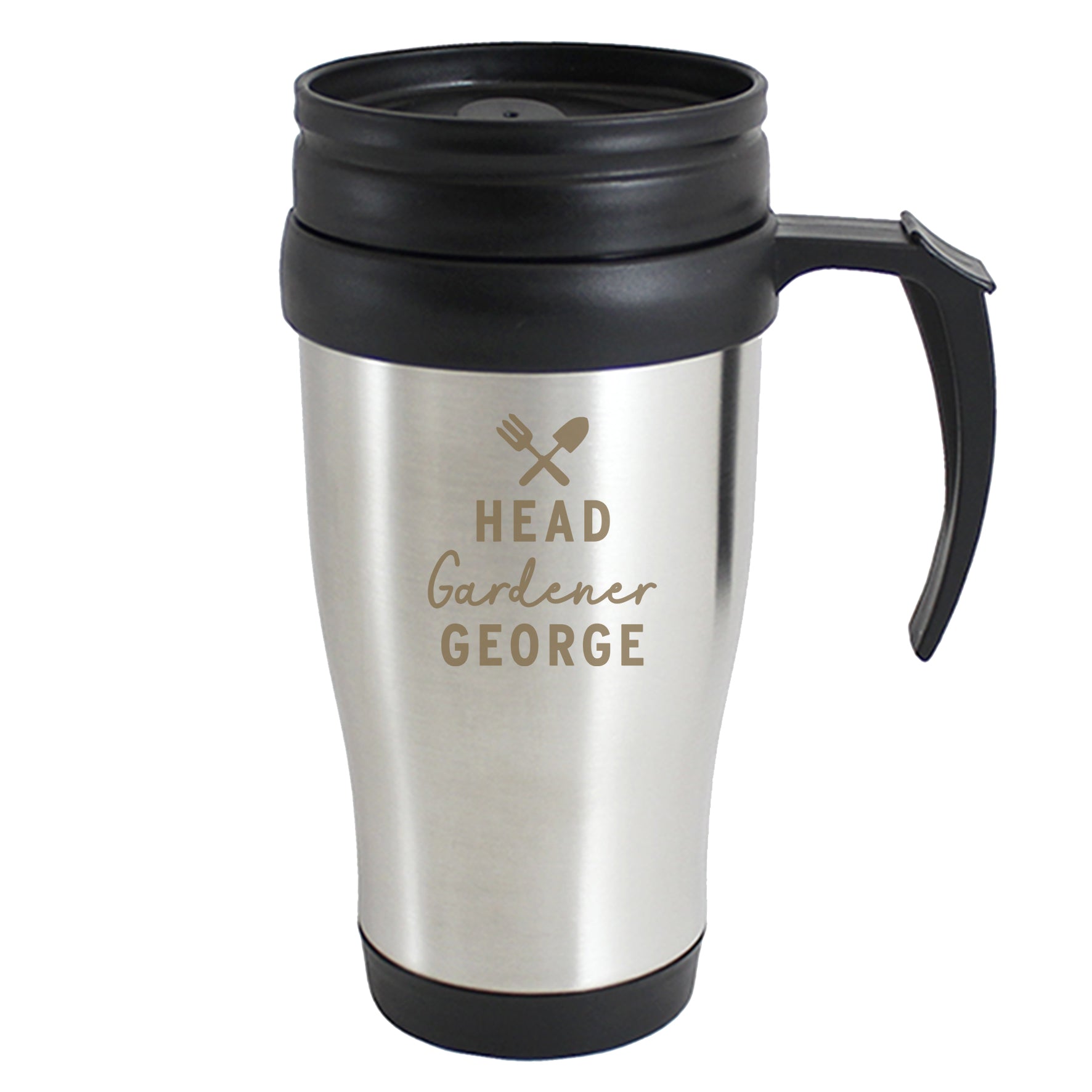 Personalised Head Gardener Travel Mug