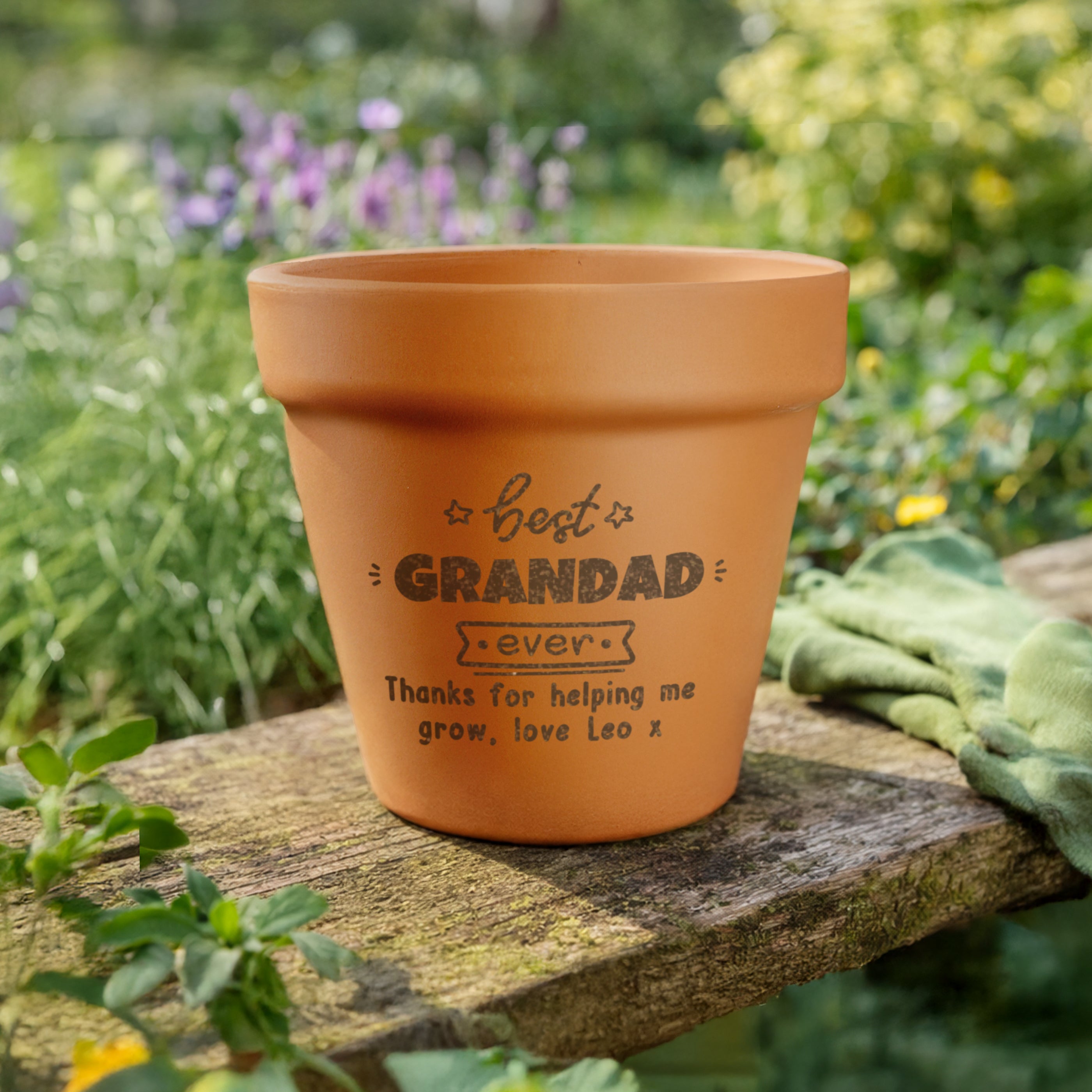 Personalised Best Ever Terracotta Plant Pot