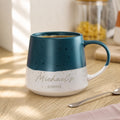 Personalised Message Blue Speckled Ceramic Mug