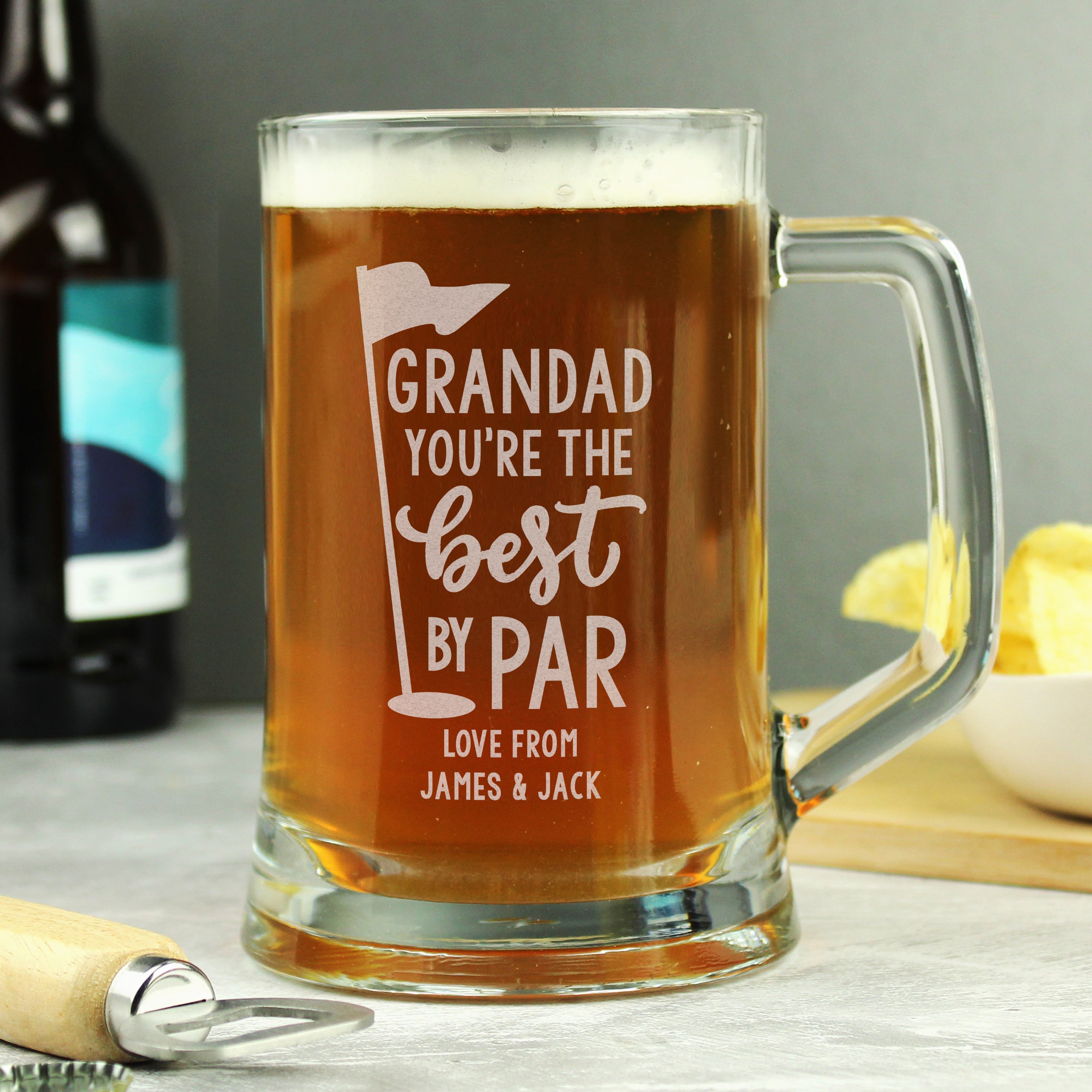 Personalised Best By Par Tankard