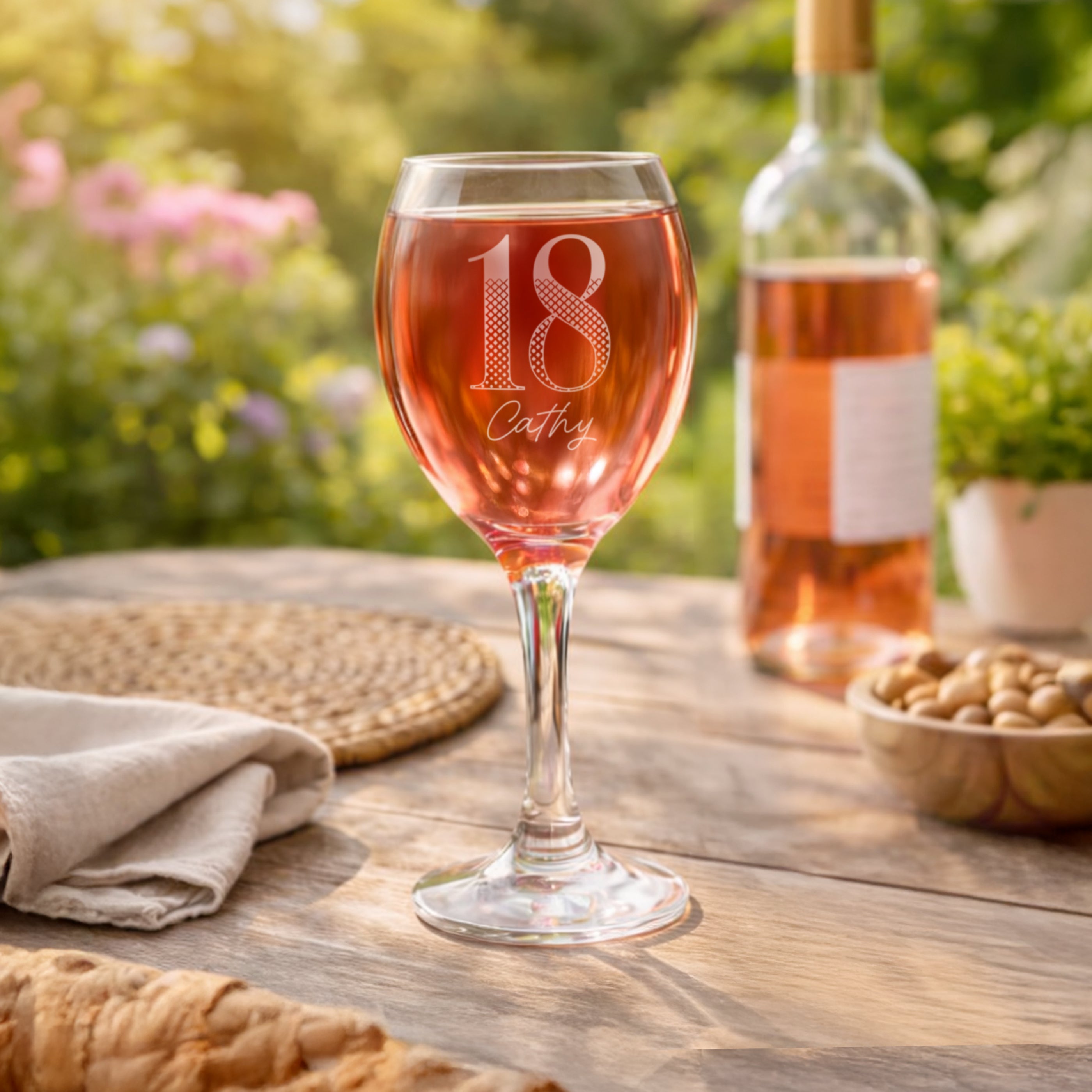 Personalised Big Age Wine Glass